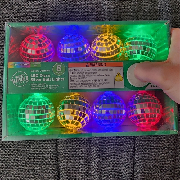 Winter Wonder Lane Other - Battery Operated Disco Ball Lights